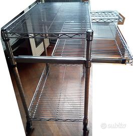 Carrello porta Pc in metallo cromato IRON IKEA