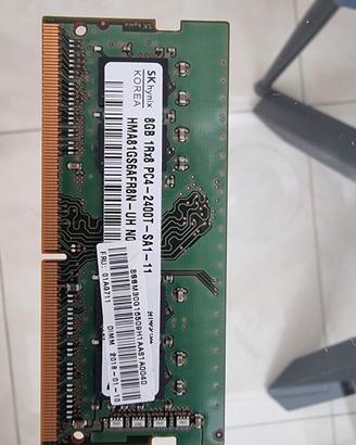 Ram 2x8Gb DDR4 2400T SK Hynix Korea (Totali 16Gb)