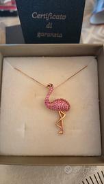 collana oro18kt 7.73gr con zaffiri rosa SOLO SCAMB