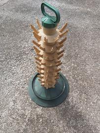 scolabottiglie e bottiglie in vetro con tappo erme