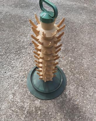 scolabottiglie e bottiglie in vetro con tappo erme