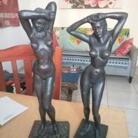 Statue in bronzo e dipinti inizi del '900