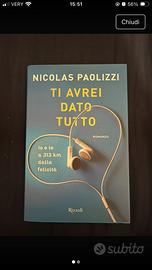 Libro Ti avrei dato tutto di Nicolas Paolizzi