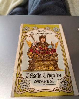 RARO Libretto Pieghevole Sant'Agata 1926 - Ottavo