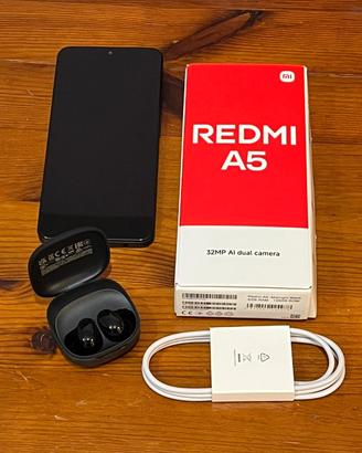  Cellulare REDMI A5 + Cuffie REDMI BUDS 6 PLAY