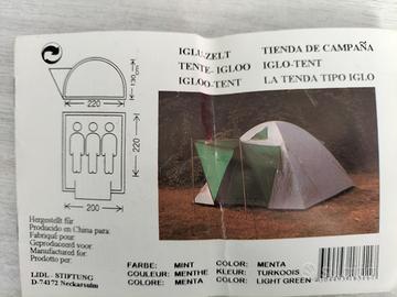 tenda igloo 3 posti 