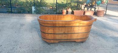 vasca stile giapponese in legno