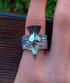 Anello Aquila Acciaio Massiccio Y2K Streetwear