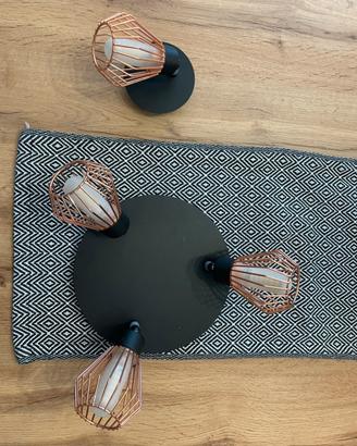 Lampadario per bagno e applique specchio