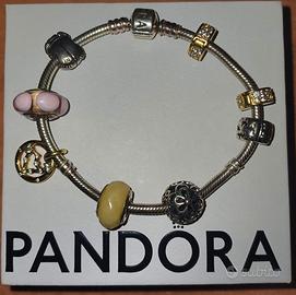 Bracciale Pandora Argento con selezione di 8 Charm