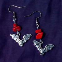 Orecchini Pipistrello Argento 
