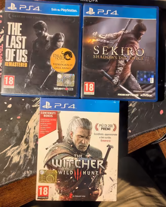15 giochi PS4 / PS5 singoli o conpleto