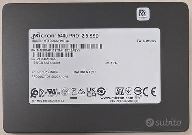 SSD USATO - MICRON 5400 PRO - 2TB