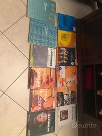 Vari libri per liceo scientifico di I II III e IV