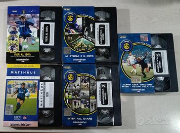 Lotto Stock 5 VHS INTER FC Internazionale Milano