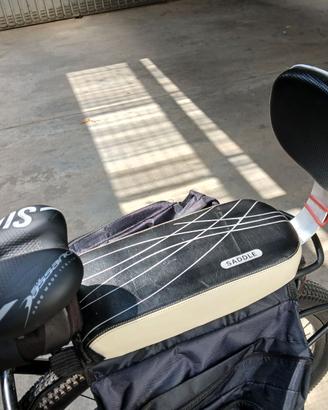 Sellino posteriore per bicicletta con schienale