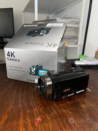 Videocamera 4K mai usata + accessori inclusi