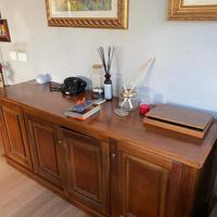 credenza in radica di noce 190x56x79h