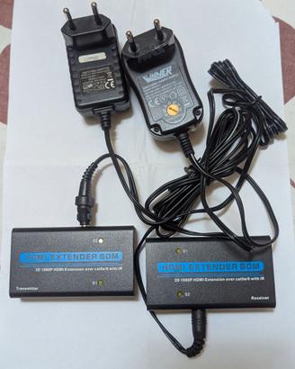 HDMI EXTENDER ETHERNET LAN OVER CAT5E/6 60 metri