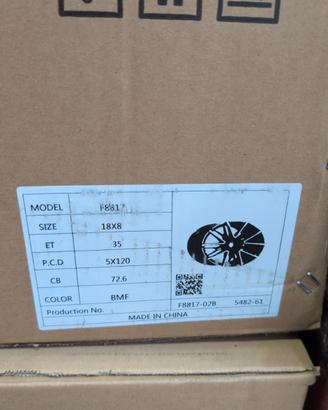 4 Cerchi da 18' in Lega - Inovit - F8735 Bmw