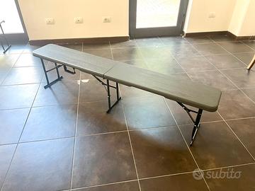 panca tipo birreria in resina rinforzata