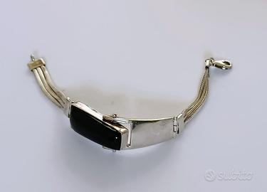Bracciale in Argento 925 e Onice nero