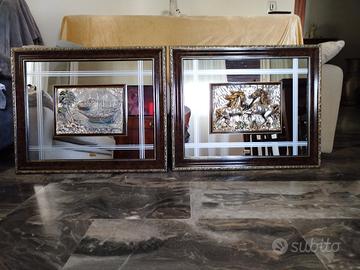 quadro a specchio ed argento