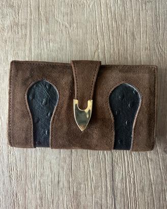 Portafoglio vintage in vera pelle