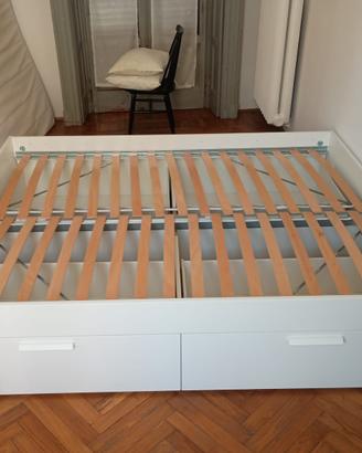 Letto matrimoniale Ikea con Cassettoni