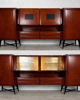 Credenza bar italiana anni ’50 in palissandro