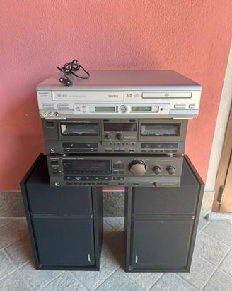 Impianto stereo Technics Bose Sharp funzionante