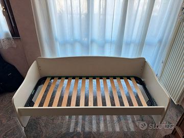 Letto singolo cameretta conpleto di rete