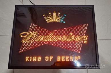 Insegna luminosa Budweiser – “King of Beer"
