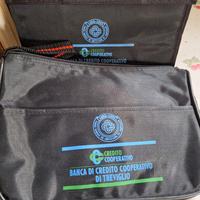 zaino richiudibile con pochette e portadocu