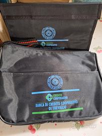 zaino richiudibile con pochette e portadocu