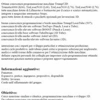 Programmatore laser 2D, ufficio tecnico