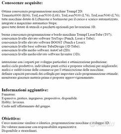 Programmatore laser 2D, ufficio tecnico