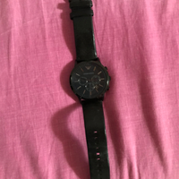 Emporio Armani 46 mm full black cint pelle