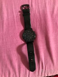 Emporio Armani 46 mm full black cint pelle