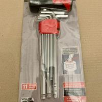 Set Chiavi Brugola Testa Sferica POWERFIX 11 pezzi