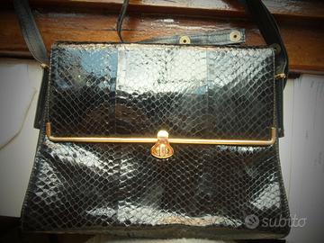 Borsa in pelle pitone