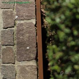 BORDURA AD INCASTRO CON BORDO LARGO IN CORTEN