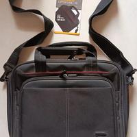 Borsa nera porta PC con tracolla rimovibile