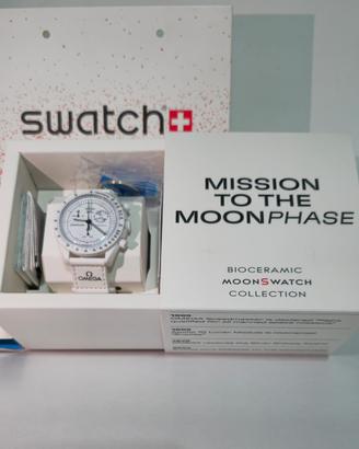 Omega X Swatch MoonPhase Snoopy White