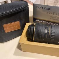 Obbiettivo Tokina macro f 2,8 + Flash