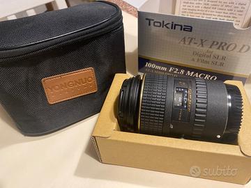 Obbiettivo Tokina macro f 2,8 + Flash