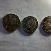 3 MONETE AG. VITTORIO E. 1 LIRA 1902-1907-1910