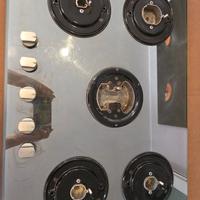 Piano cottura gas Hot point Ariston vetro 5 fuochi