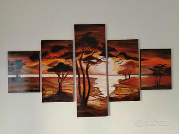 Quadro dipinto olio su tela da artista sarda