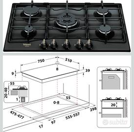 Cucina a gas Hotpoint Ariston